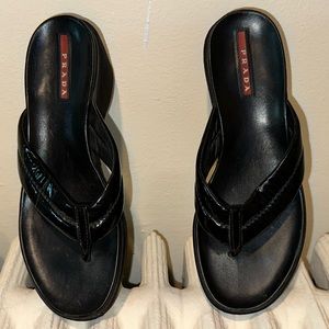 PRADA Platform Flip Flops